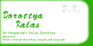 dorottya kalas business card